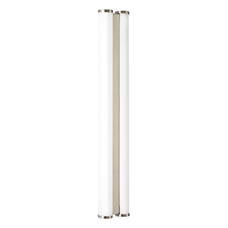 Eglo 2X24W Wall Light W/ Matte Nickel Finish & Opal Frosted Glass 86793A